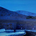 <i>Road #3 (Spain)</i> 2019, oil on board, 42.5 x 62.5