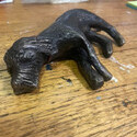 <i>Resting Rosie</i> 2022. Bronze. 160mm x 30m x40mm