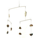<i>Worry beads mobile</i>  2023. Bronze, aluminium, steel cable, steel rods, fishing tackle