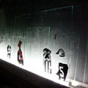 <i>Brunton Avenue (Anzac Day)</i>, 2007-2009. Etched glass, vinyl, timber, flouro lights