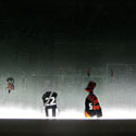 <i>Brunton Avenue (Anzac Day)</i>, 2007-2009. Etched glass, vinyl, timber, flouro lights