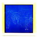 <i>Snapshot, Carnisseria, Mercat del Ninot, Eixample</i> 2006. Red Gallery. Etched glass, aluminium, 30x 30 x 8cm