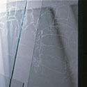 <i>Souvenir</i>, 2002, detail. Mass Gallery. Etched glass