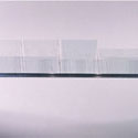 <i>Souvenir, La Dfense</i>, 2002. Mass Gallery. Etched glass, aluminium