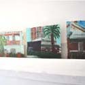 <i>Houses I have lived in</i>, 2012. oil on perspex, each square is 20 x 20cm