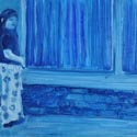 <i>1971 Holiday Inn, Sisters</i>, 2014. 315 x 615 mm. Oil on canvas 