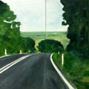South Gippsland Road near Fish Creek 2019, 60 x 88cm (2 panels each 60 x 44)