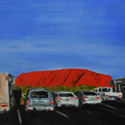 <i>Sunset carpark 4</i>, 2015. oil on belgium linen, 62cm h x 81cm w