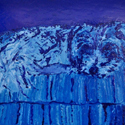 <i>Rosie in the studio study</i>, 2015. oil and enamel on masonite board, 47cm h x 61cm w