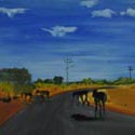 <i>HERMANNSBURG</i>, 2015. oil on masonite board, 47cm h x 61cm w