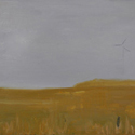 <i>Toora in mist</i>, 2016. oil on masonite board, 41cm h x 61cm w