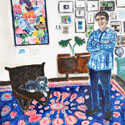 <i>Ben and Rosie (in iso) </i>, 2020. Oil on board, 62 x 46 cm