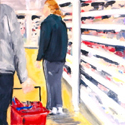 <i>Aisle 12</i>, 2004. oil on canvas, 33 x 33cm 