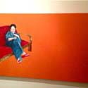 <i>Kate in Kimino</i>, 1999. 1800mm x 900mm, oil and enamel on canvas