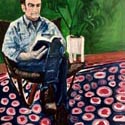 <i>Ben reading David Marr</i>, 2019. Oil on board, 61 x 41cm (Finalist in the The Percivals Portrait Prize )