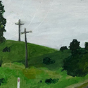 Toora Road #4, Oil on Board, 15 x 20, 2018