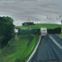 Toora Road #5, Oil on Board, 15 x 20, 2018