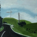 Toora Road #7, Oil on Board, 15 x 20, 2018