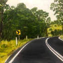 Road near Sandy Point, Oil on Board, 48 x 61, 2019 