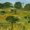 Road on way to Fish Creek, Oil on Board, 19.5 x 61, 2019 