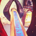 <i>Enclosure</i>,1994-95 detail. First Draft, plastic, parafin, perspex, lead, velvet, steel cable